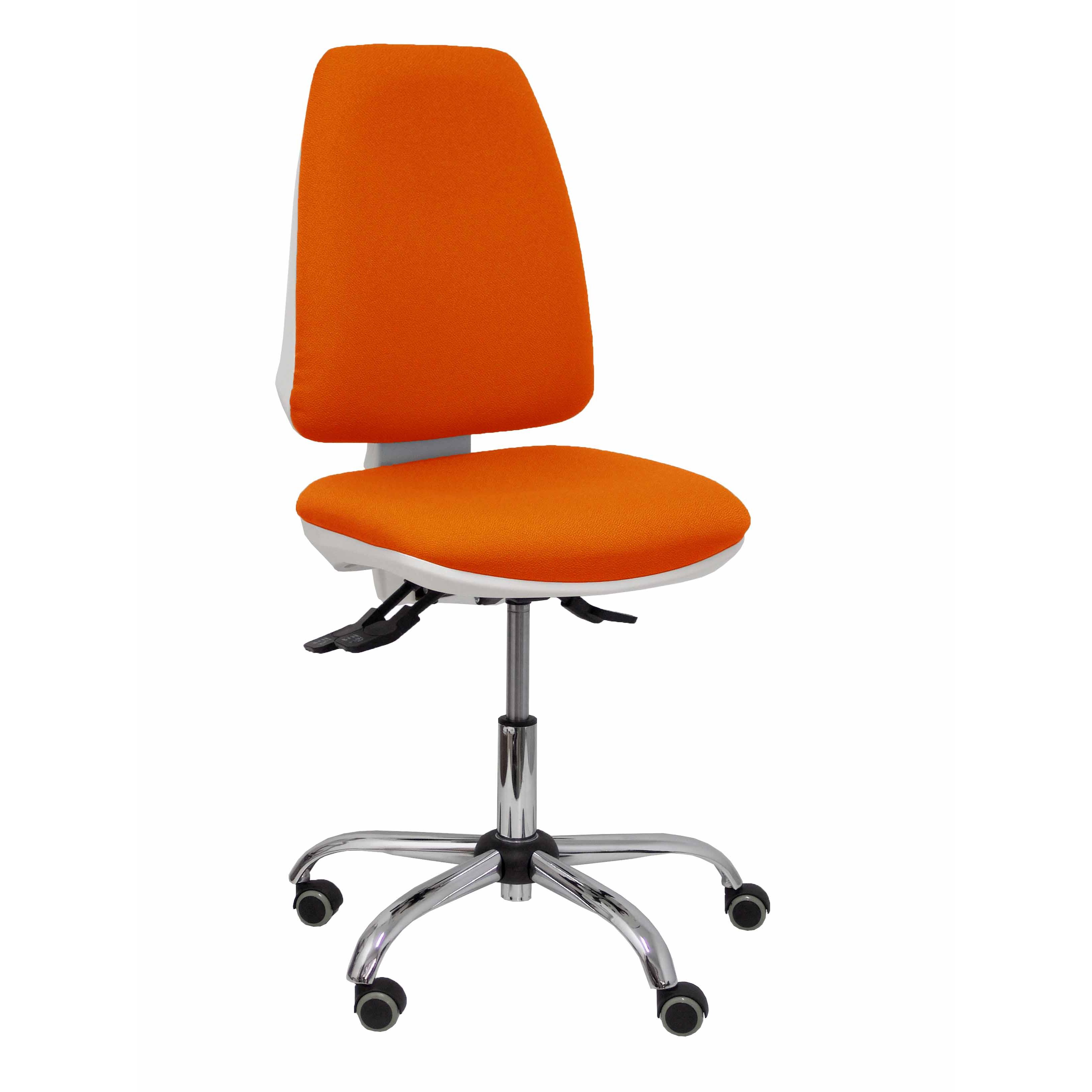 Silla de Oficina Ergonómica Piqueras Y Crespo Elche Blanca BALI Naranja Oscuro