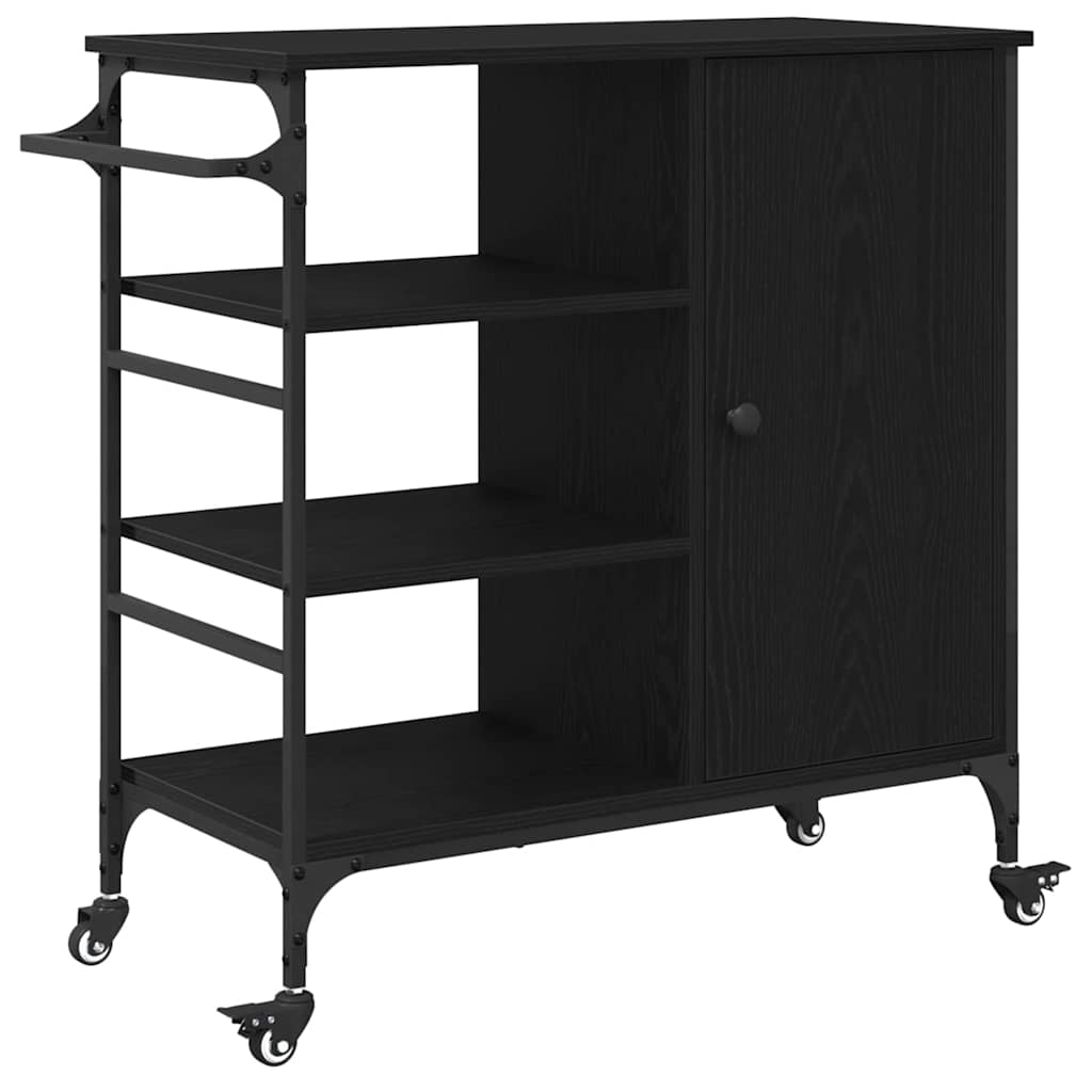 vidaXL Carrito de cocina madera de ingeniería 87,5x38,5x84,5 cm