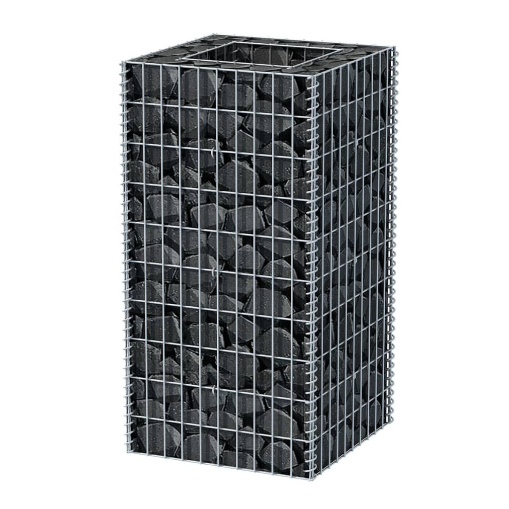 vidaXL Arriate de gaviones de acero Dimensiones 360 x 90 x 100 cm,  270 x 90 x 100 cm,  360 x 90 x 50 cm y mas