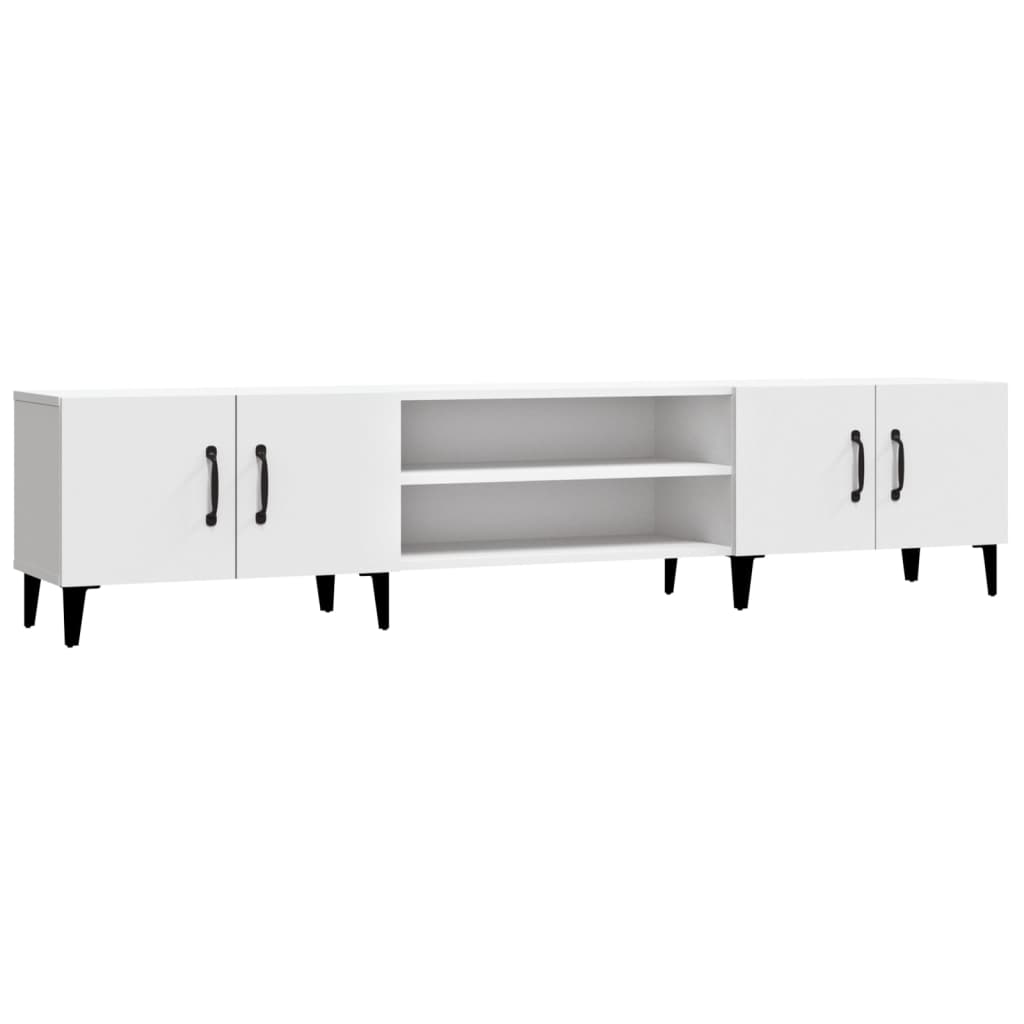 vidaXL Mueble de TV blanco 180x31,5x40 cm madera de ingeniería