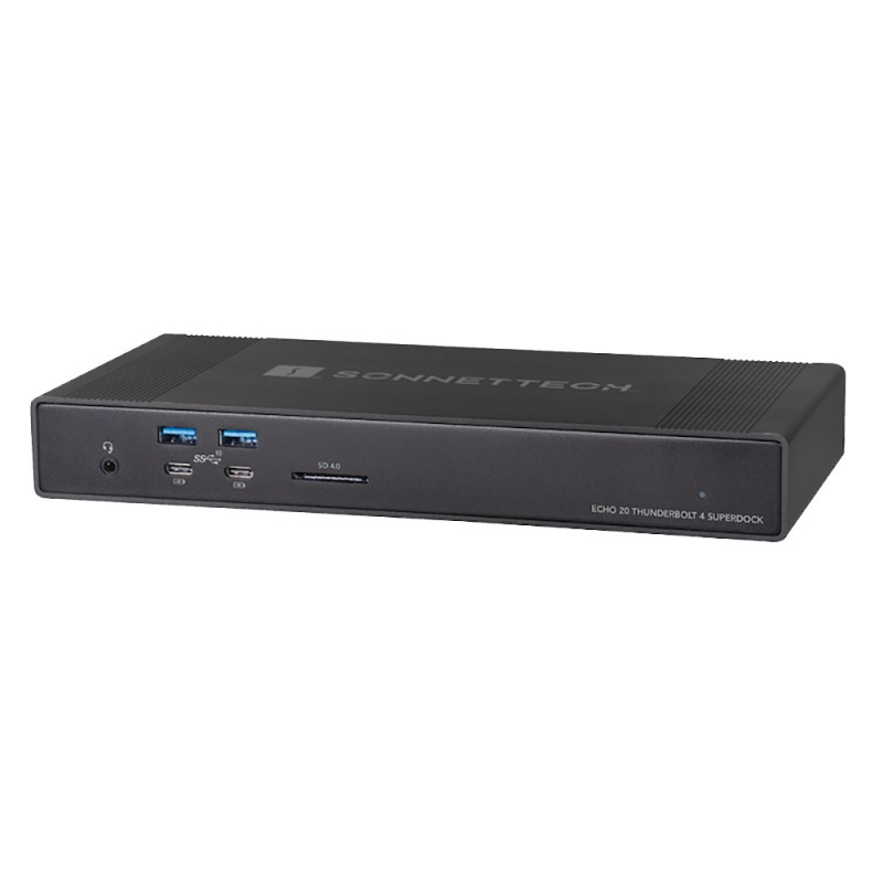 Sonnet Echo 20 Thunderbolt 4 SuperDock Alámbrico Negro