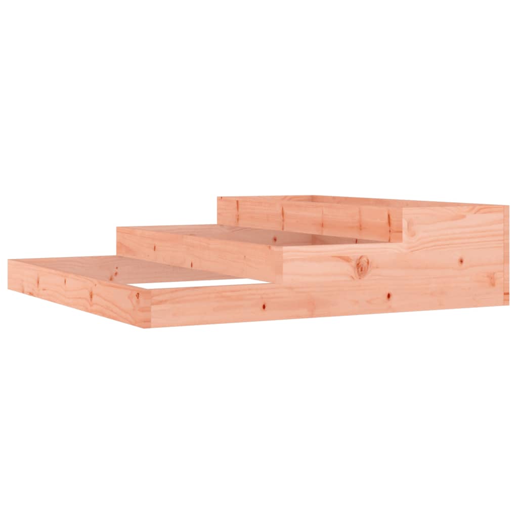vidaXL Jardinera de madera maciza de pino 107x107x27 cm Color Pino natural,  Pino blanco,  Pino gris y mas