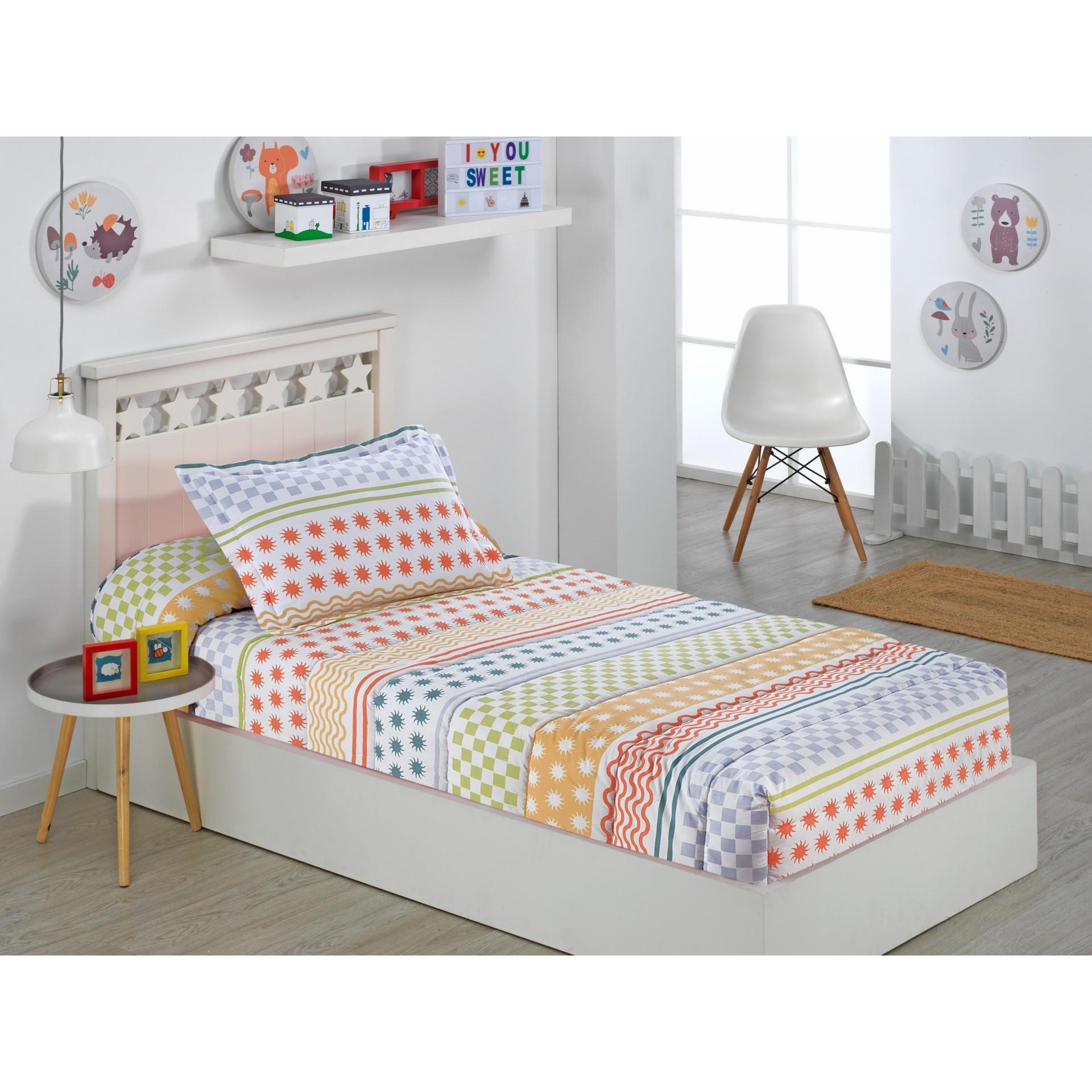 Edredón Ajustable Cama Nido, Litera, Cama 90 y Cama 105 Infantil y Juvenil Color Color L Talla Cama 90