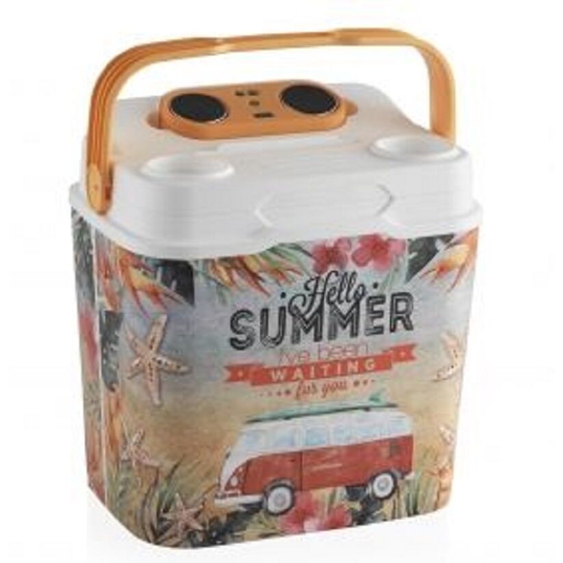 Arditex Nevera Life Story 29L Hello Summer con Altavoz - Diseño Veraniego