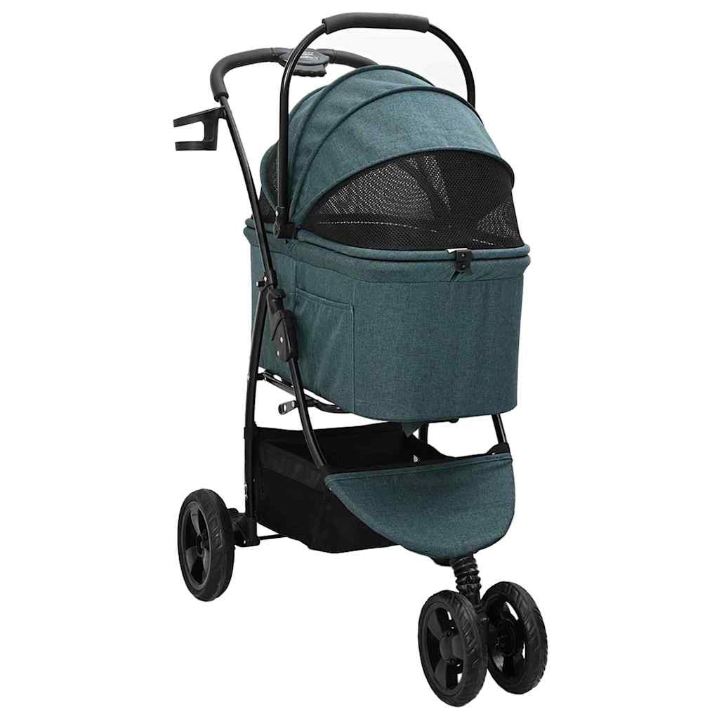 vidaXL Carrito Plegable para Mascotas 78 x 54 x 101 cm Poliéster Multicolor