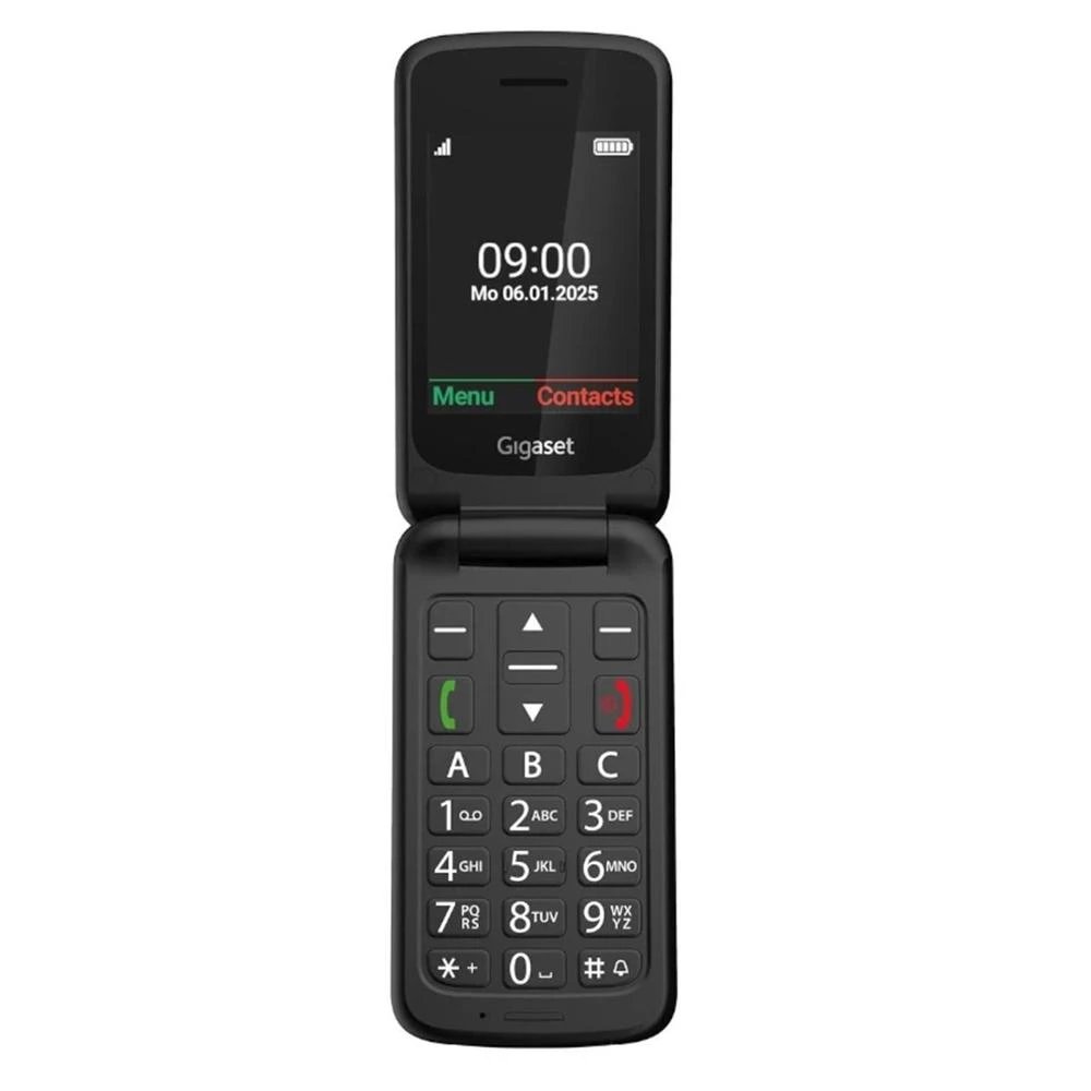Smartphone Gigaset GL595 32 GB 0 GB RAM 2,8" 2G Función SOS Pantalla TFT 240 x 320 px Linterna integrada USB Tipo-C Resistencia IP44 Negro