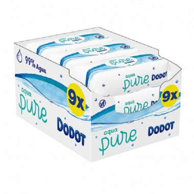 Toallitas Dodot Aqua Pure (9 paquetes de 48 Ud.) 432 Ud.