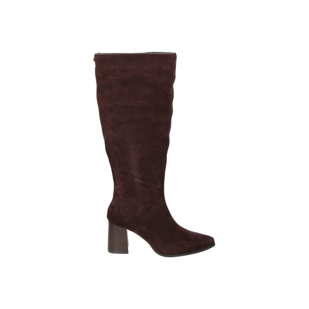 MTNG | Botas de Tacón Mustang Meghan para Mujer – Botas Altas en Color Marrón Moka – Bota Casual con Cremallera Lateral – Tacón Alto y Cómodo – Estilosas – Combinables y Versátiles – Modelo 55473