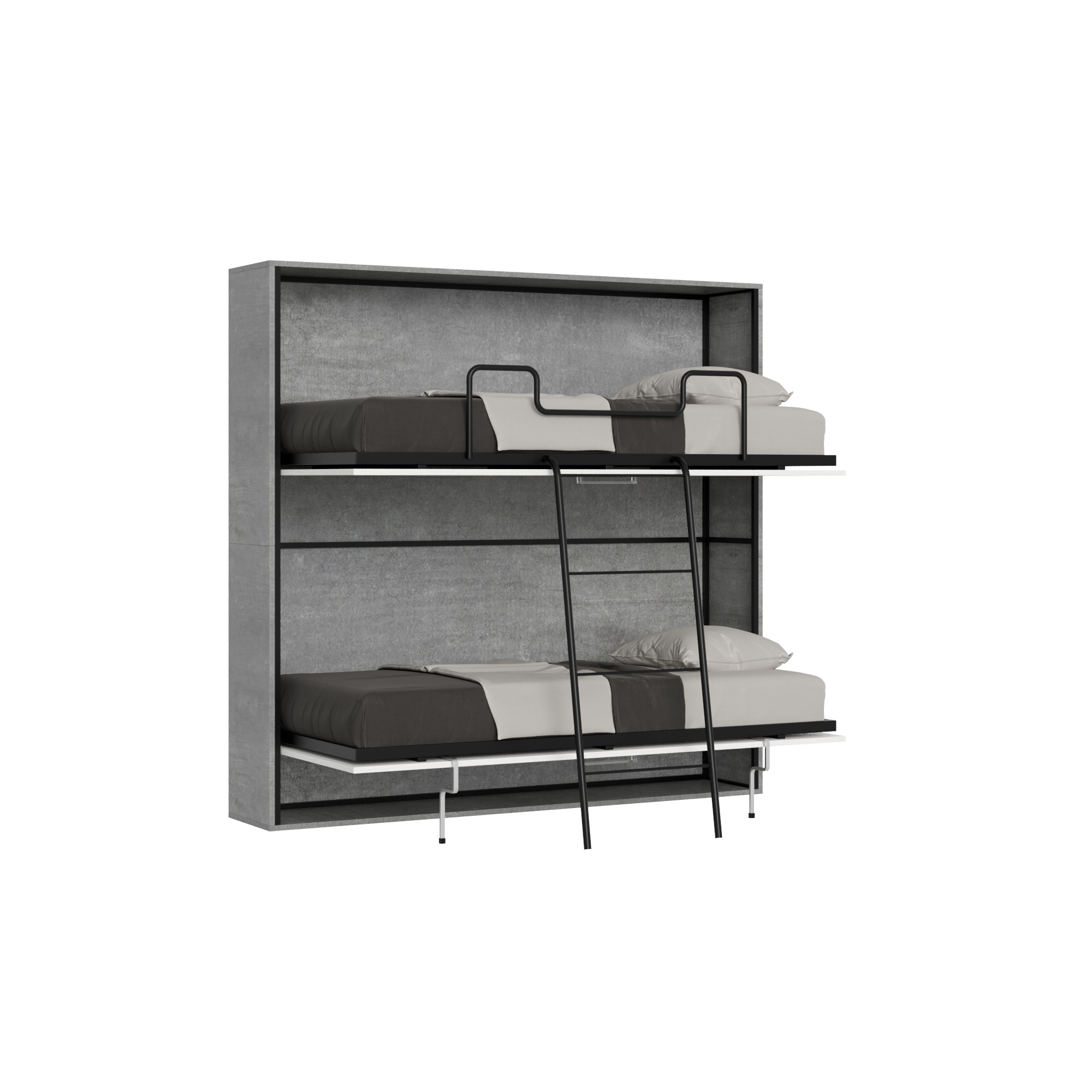 Cama doble horizontal de cemento Kando - Itamoby