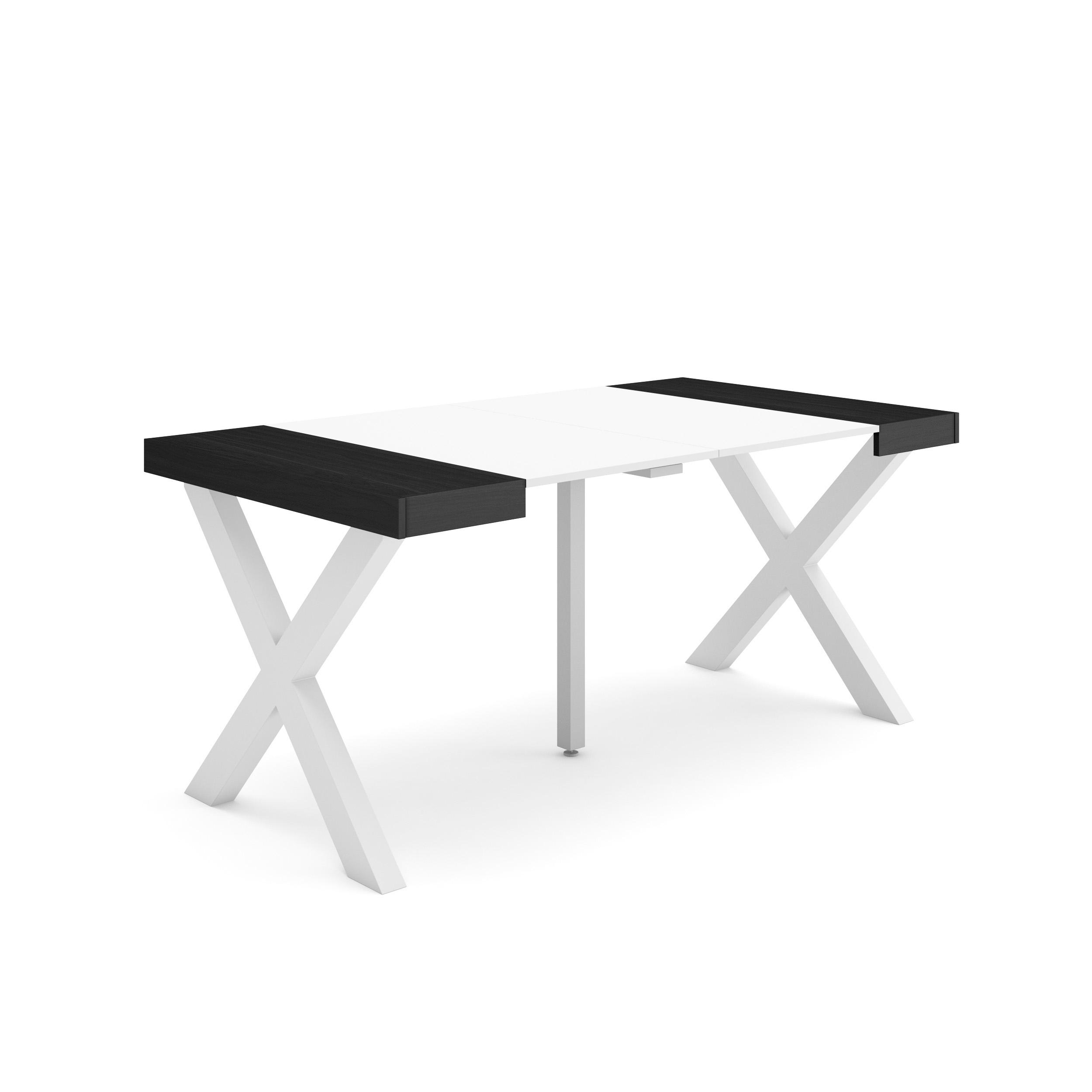Skraut Home, Mesa Consola Extensible, Mesa Auxiliar, Tapa, 58/160x90x73cm, Práctica y Versátil, Varios colores disponibles