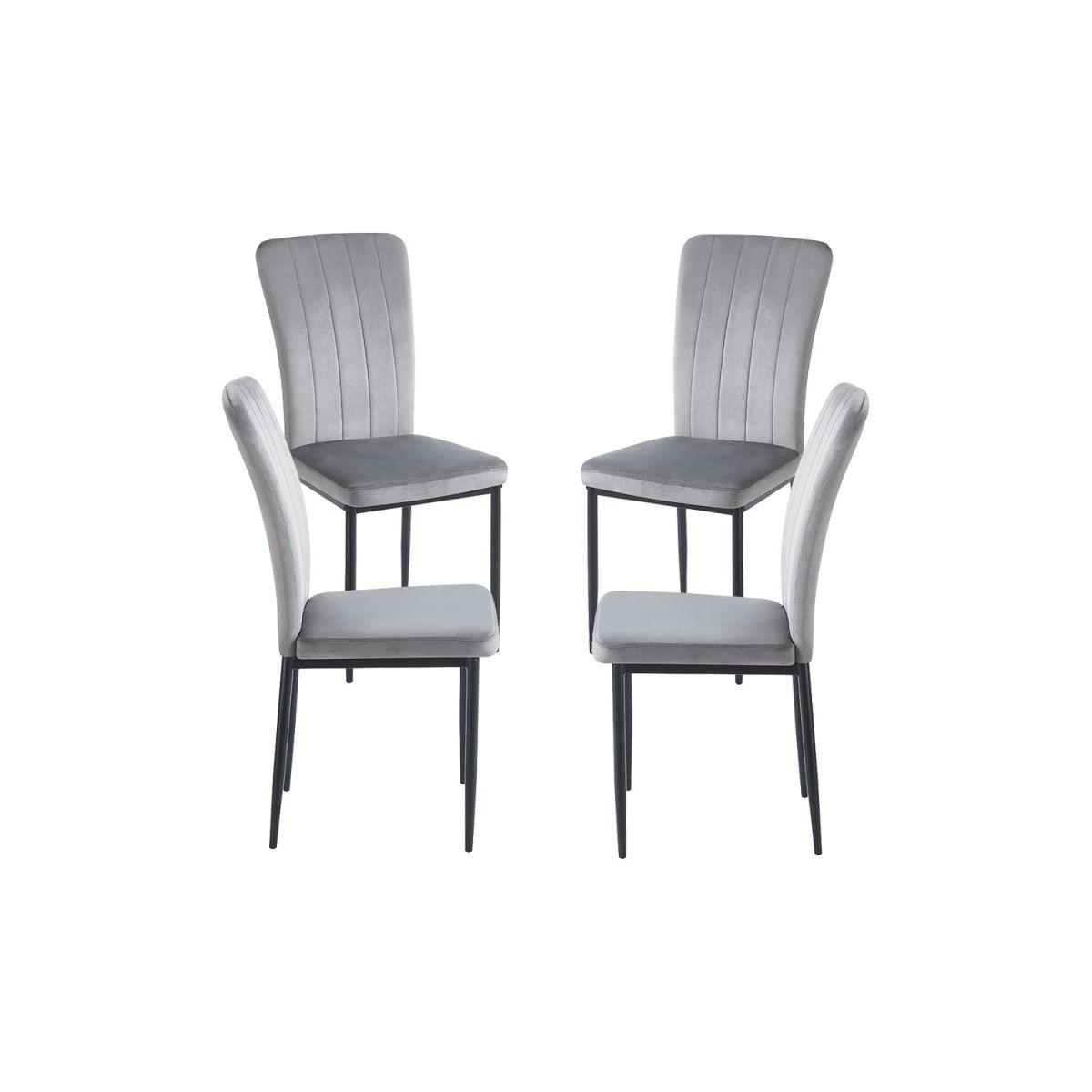 Regalos Miguel - Packs Sillas Comedor - Pack 4 Sillas Bioba - Gris oscuro