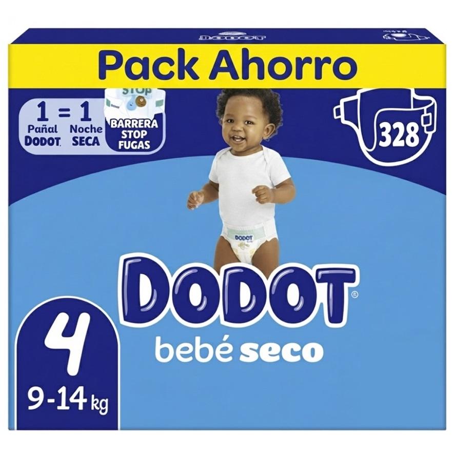 Dodot Bebé Seco - Pack Ahorro Pañales. Disponible en tallas 3, 4, 5, 6 y 7.