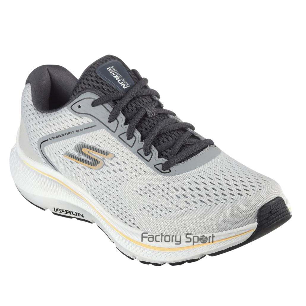 SKECHERS GO RUN CONSISTENT 2.0 MILE GRIS/BLANCO GRY PARA HOMBRE