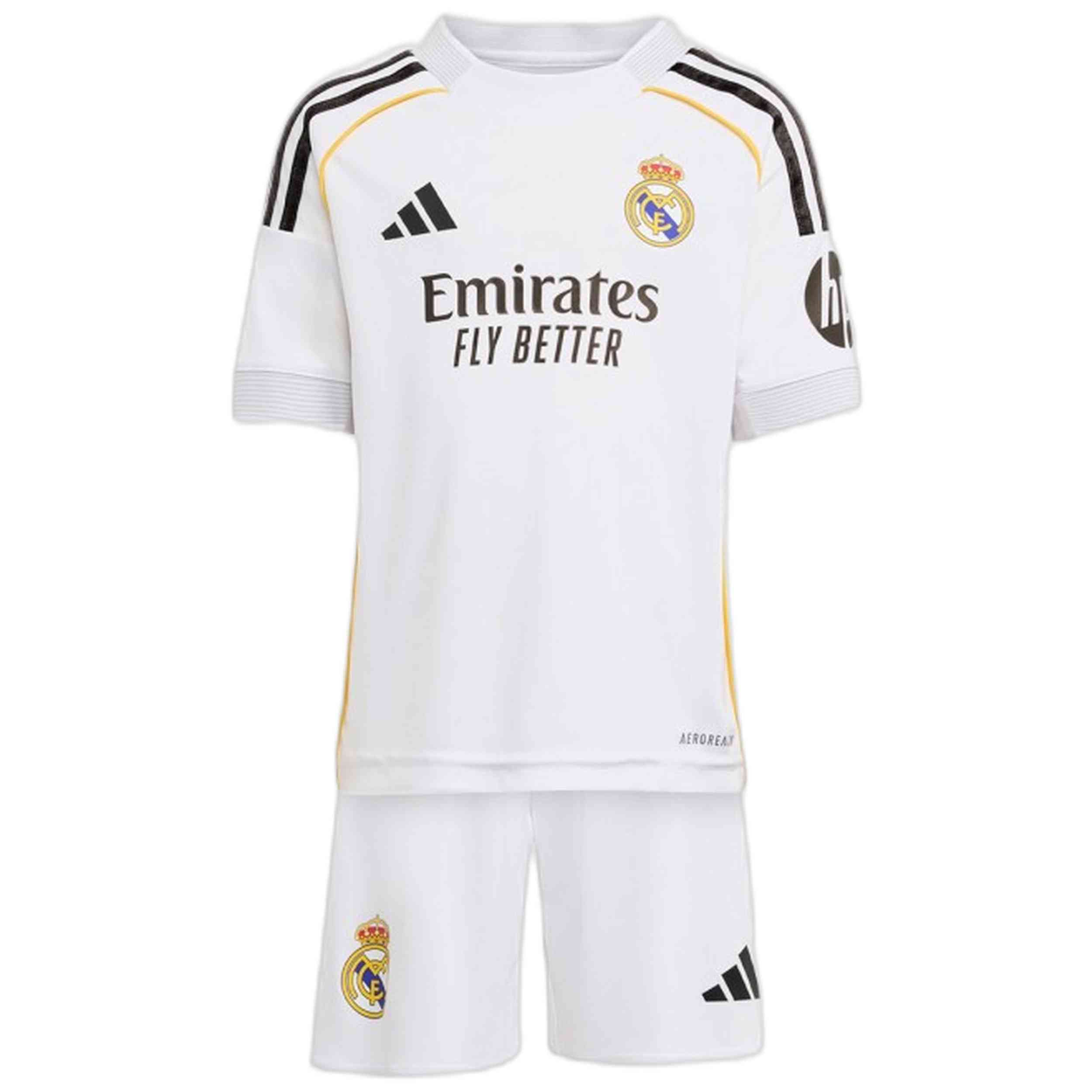 Conjunto adidas primera equipación Real Madrid 25/26