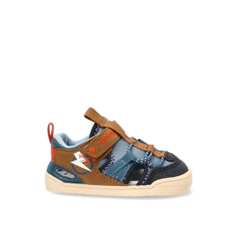 Sandalia Respetuoso/barefoot Mustang Kids - Niño - Suela Plana - Modelo 48908 - Color Marino