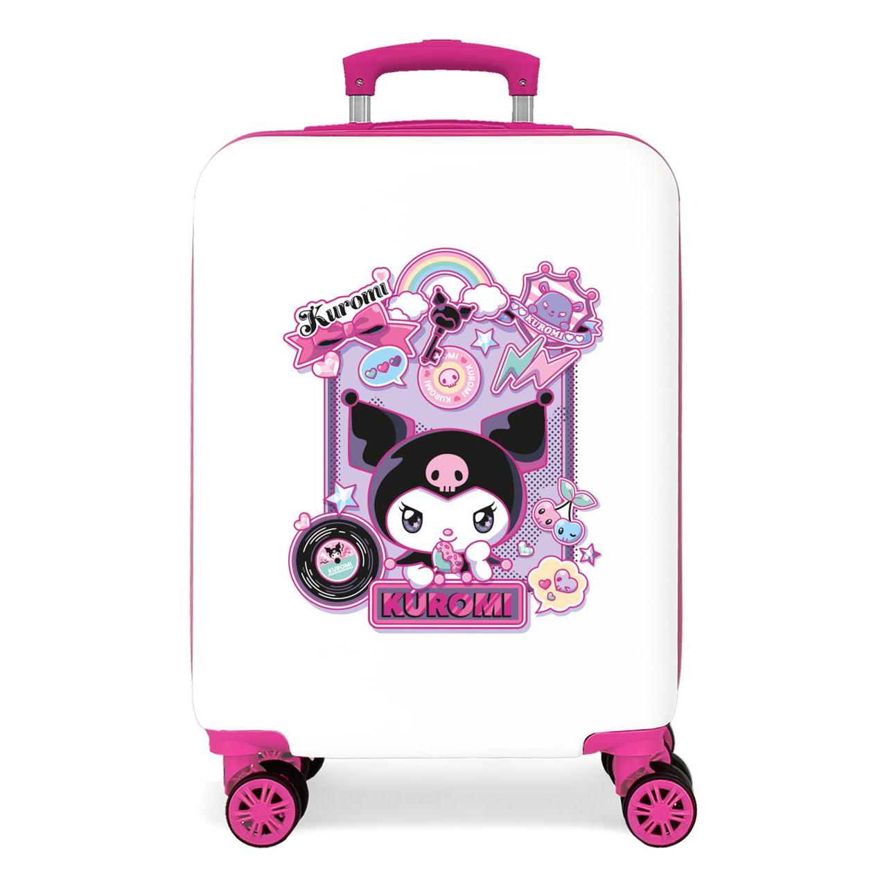 Maleta de cabina Sanrio Kuromi ABS con capacidad de 41,8L Negro