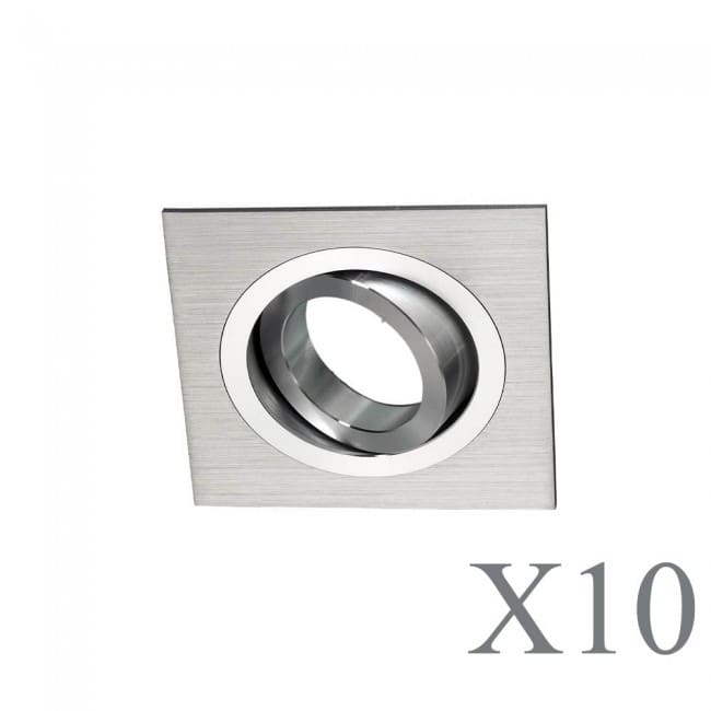 Wonderlamp Pack 10 Classic cuadrado aluminio