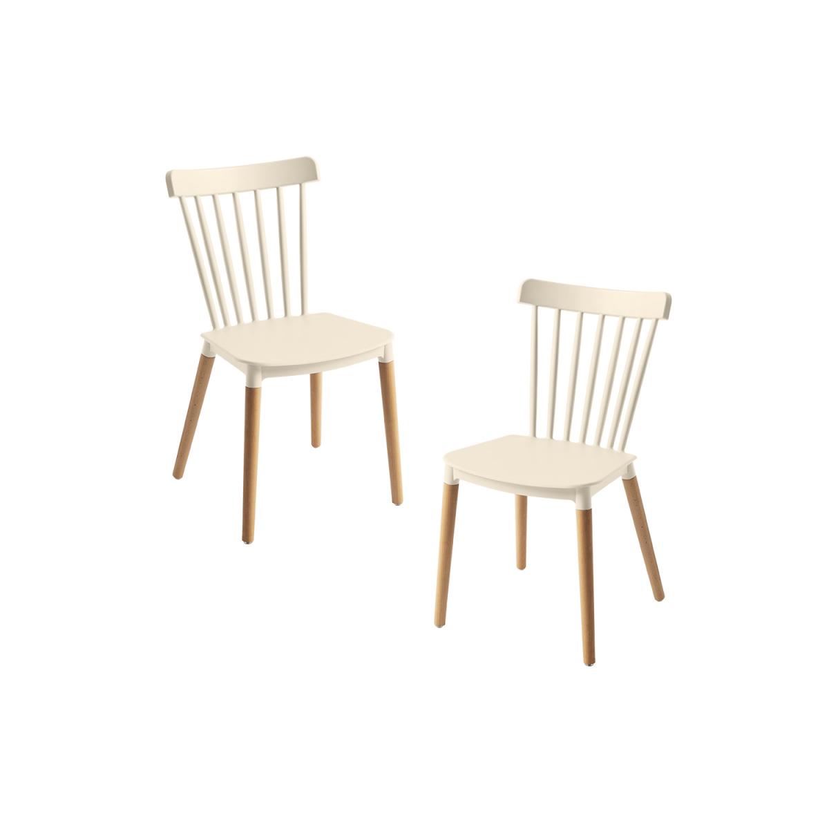 Regalos Miguel - Packs Sillas Comedor - Pack 2 Sillas Leka - Beige