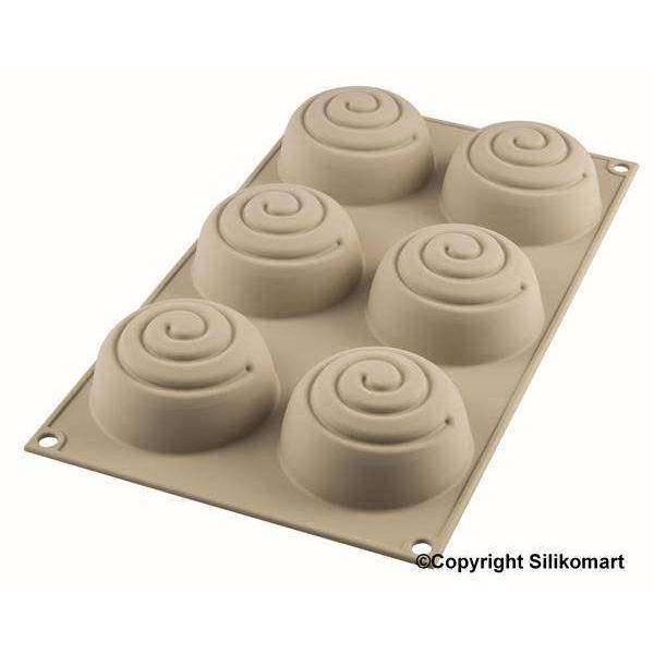 Camassia Molde de silicona - 6 girotondo | Moldes para jabones | Molde de silicona para repostería y jabones caseros