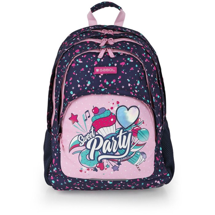 GABOL MOCHILA ESCOLAR TRIPLE PARTY PARTY 32x18x44 Cms.