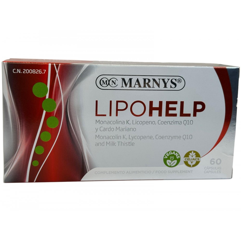 Lipohelp (Ayuda tu colesterol y trigliceridos) 60 cápsulas de Marnys