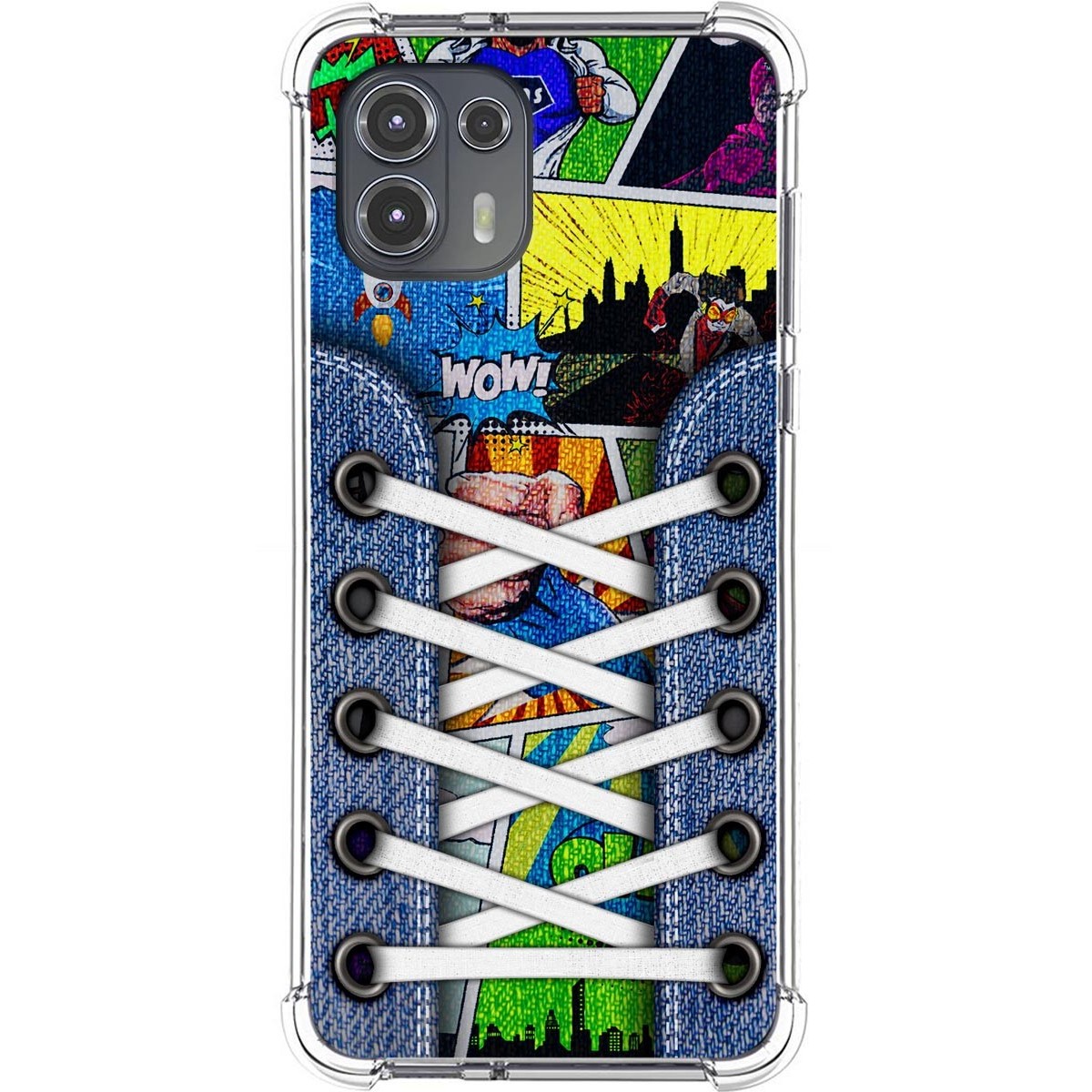 Funda Silicona Antigolpes para Motorola Edge 20 Lite diseño Zapatillas 14 Dibujos