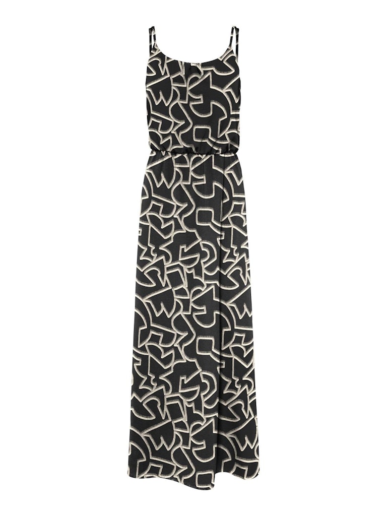 Abito Lungo ONLY Onlnova Life VIS Strap Maxi AOP - Verde Acceso, Taglia 40, Con Spalline Regolabili