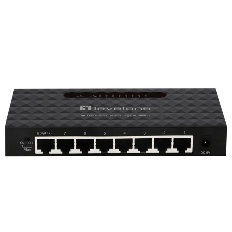 Level one geu-0821 managed switch 8 gigabit ethernet ports