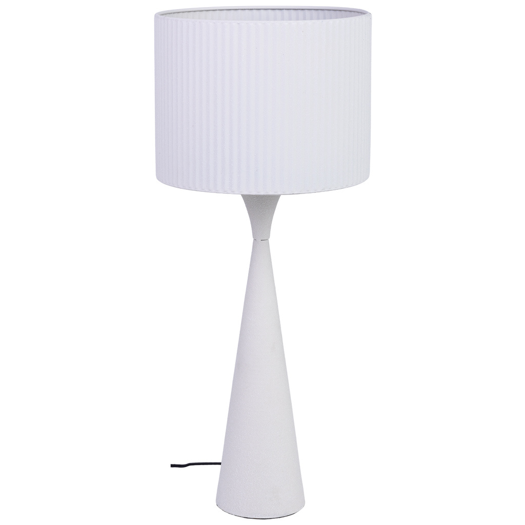 Wonderlust Deco - Lámpara de mesa de metal blanco 25.5x25.5x47/60h cm Blanco 25.5x25.5x47/60h cm
