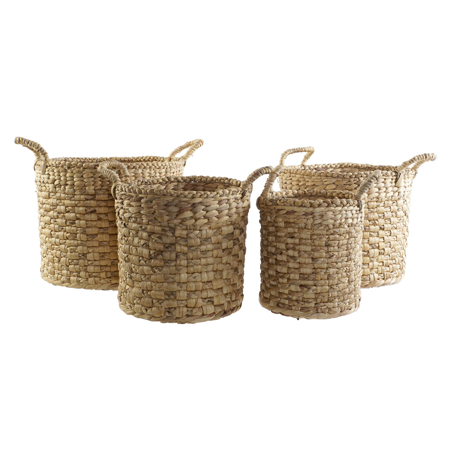 Cesta set 4 yute 38x38x41 natural marron , La mejor decoración para tu hogar.