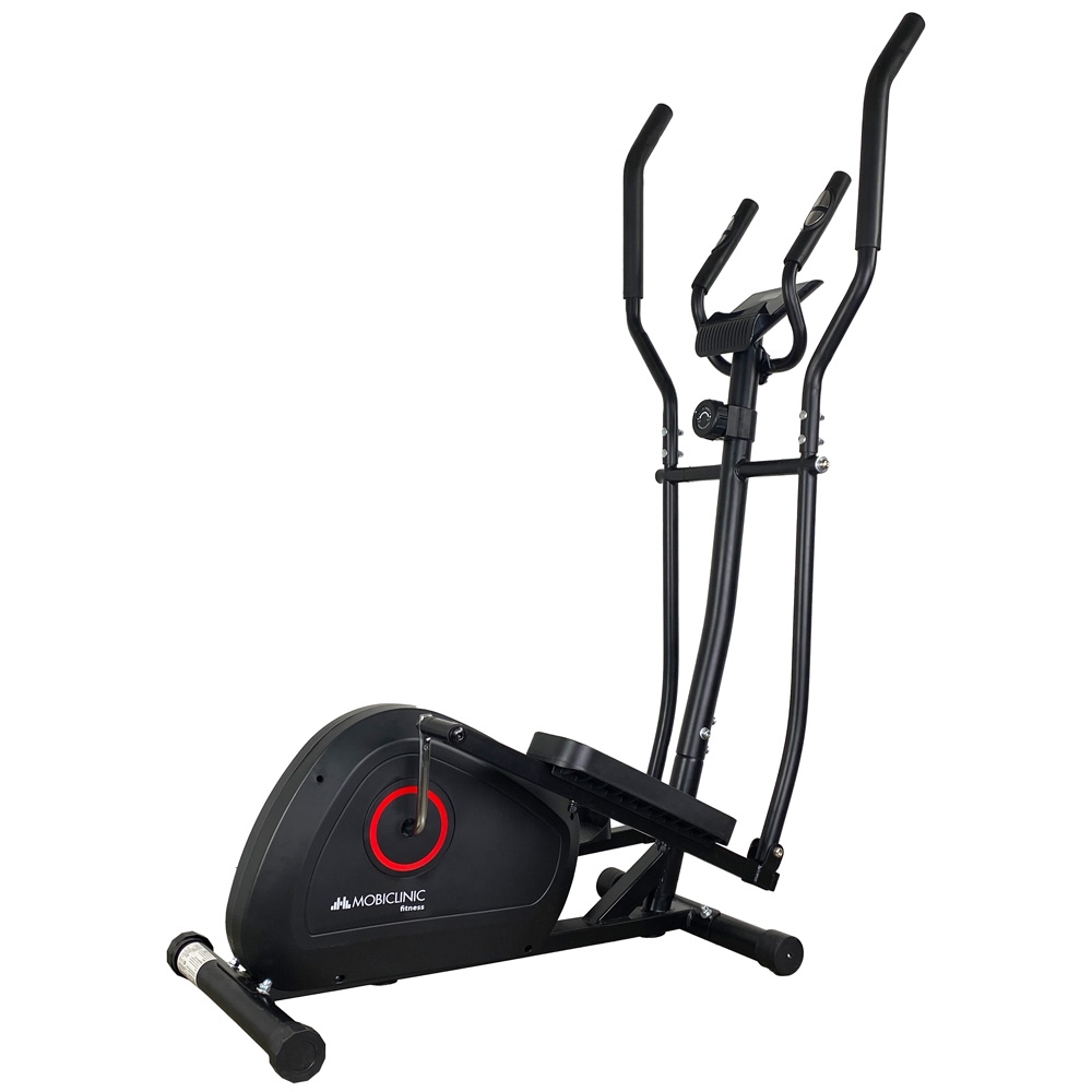 Bicicleta elíptica 8 Niveles de Resistencia Pantalla LCD Mobiclinic hasta 100 Kgs Modelo Atlas Agarre Acolchado Pedales Antideslizantes Rueda de Resistencia 4Kgs Fitness en casa