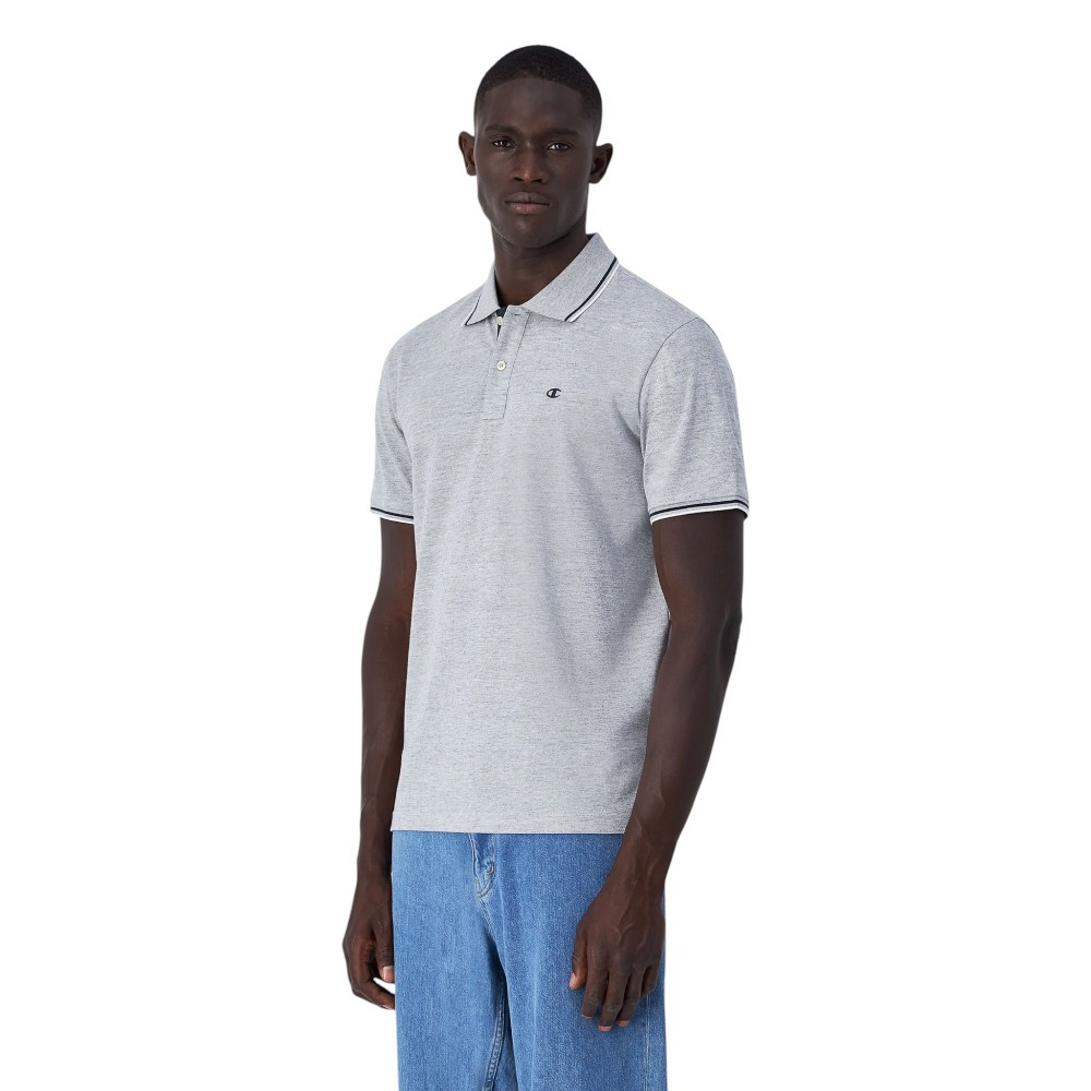 Polo Champion Pique Algodon Gris  220897-Em021 Casual Camiseta Hombre
