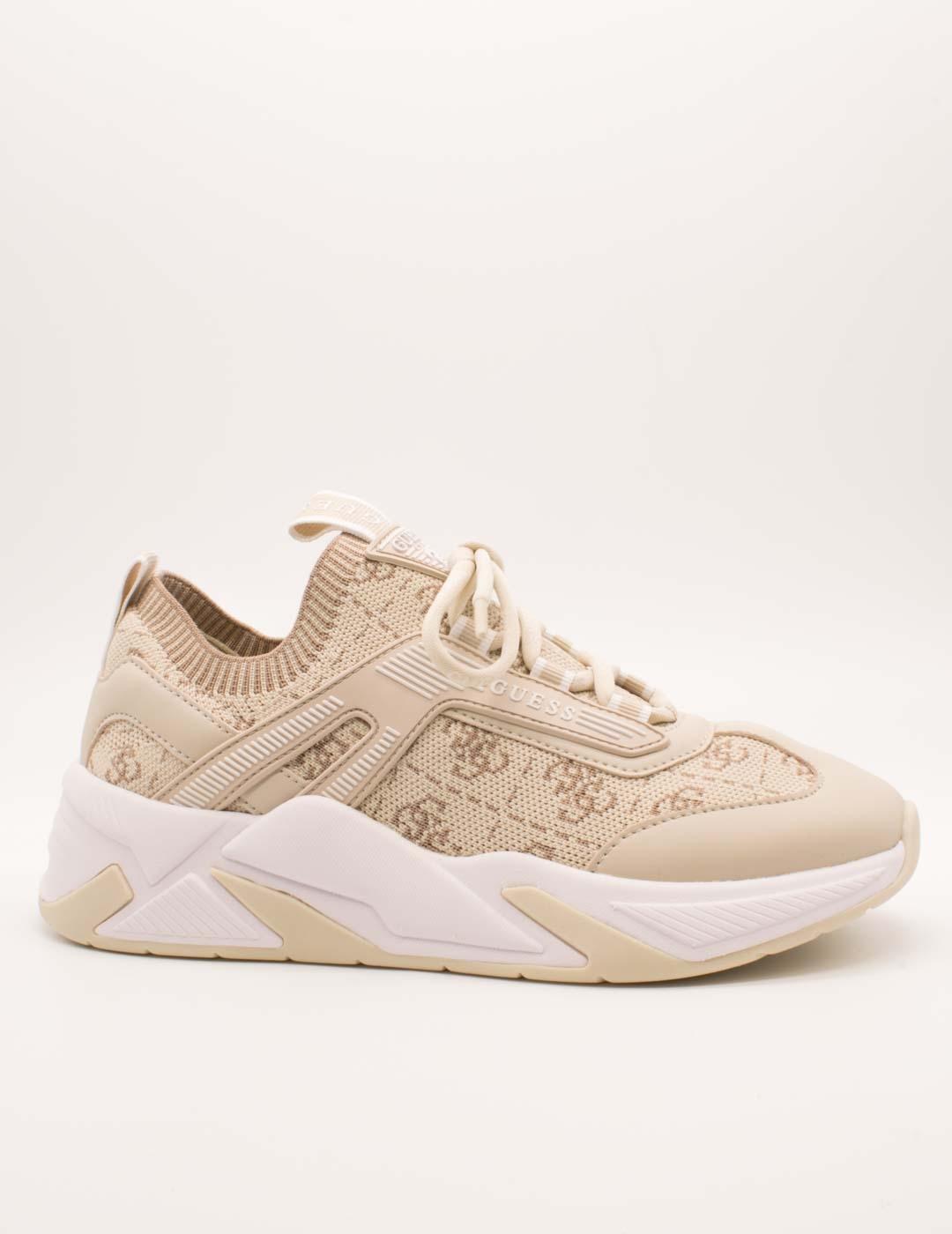 Guess Deportivo FLPGEN FAM12 Multi Genga Beige de Mujer