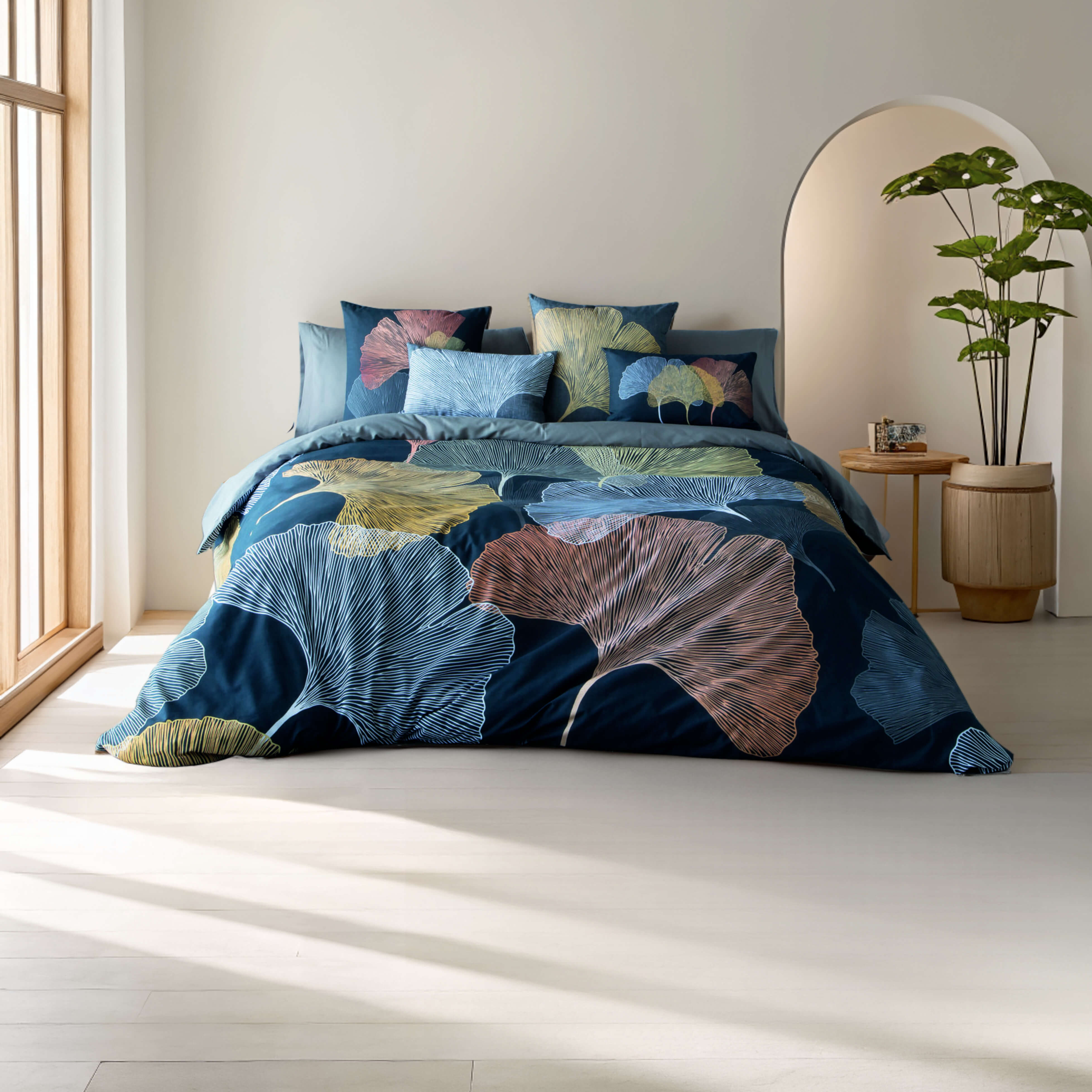 NATURALS - Funda Nórdica Estampada - 100% Algodón Extra Suave - Incluye Funda Nórdica + 1 o 2 Fundas de Almohada - Fabricado en España - Modelos Florales - Cama 90/135/150/180