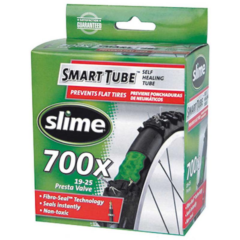 SLIME | Cámara De 700x19-25 Antipinchazos Válvula Presta 48mm - La Cámara Carretera Antipinchazos Slime contienen en su interior el volumen preciso de sellante