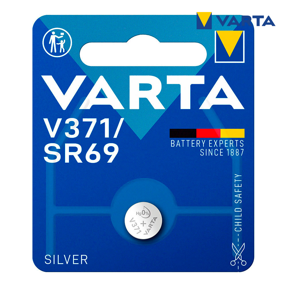Pila varta sr69 - v371 silver 1,55v (blister 1 unid) ø9,5x2,05mm