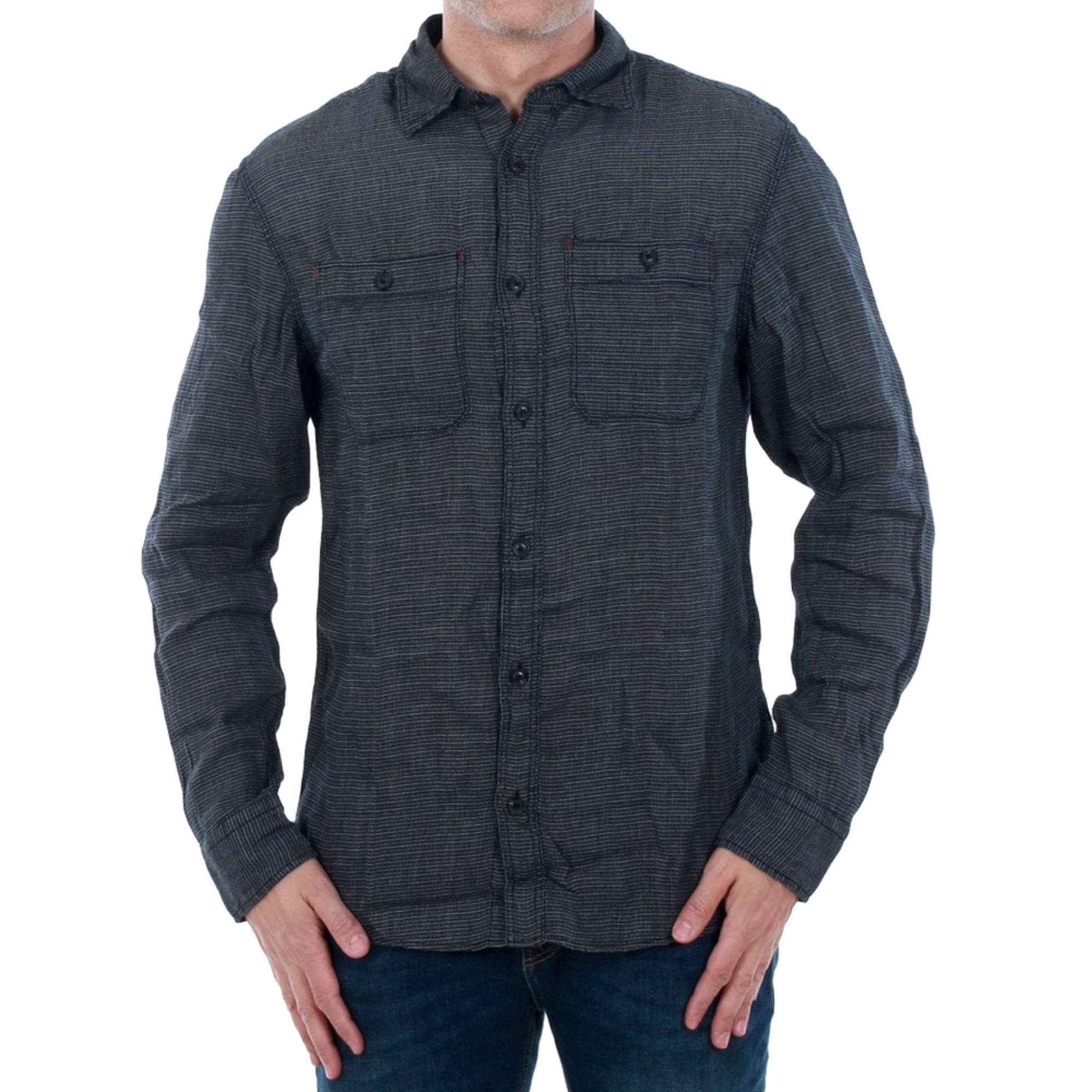JACK&JONES Hombre Camisa Larga Corta Vestir Casual cuadros slim fit 20101
