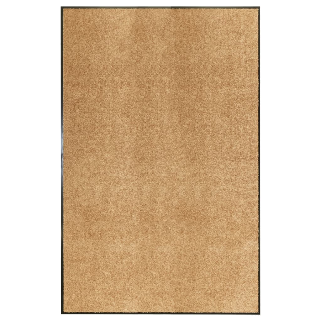 vidaXL Felpudo lavable 120x180 cm en color Crema/Rosa