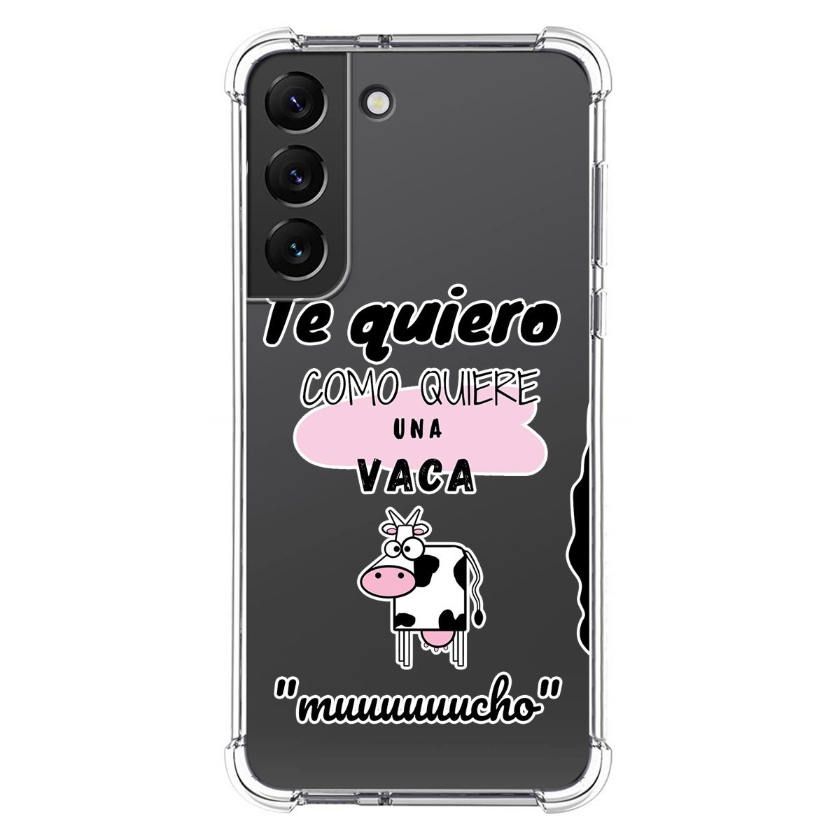 Funda Silicona Antigolpes para Samsung Galaxy S22 5G diseño Vaca Dibujos