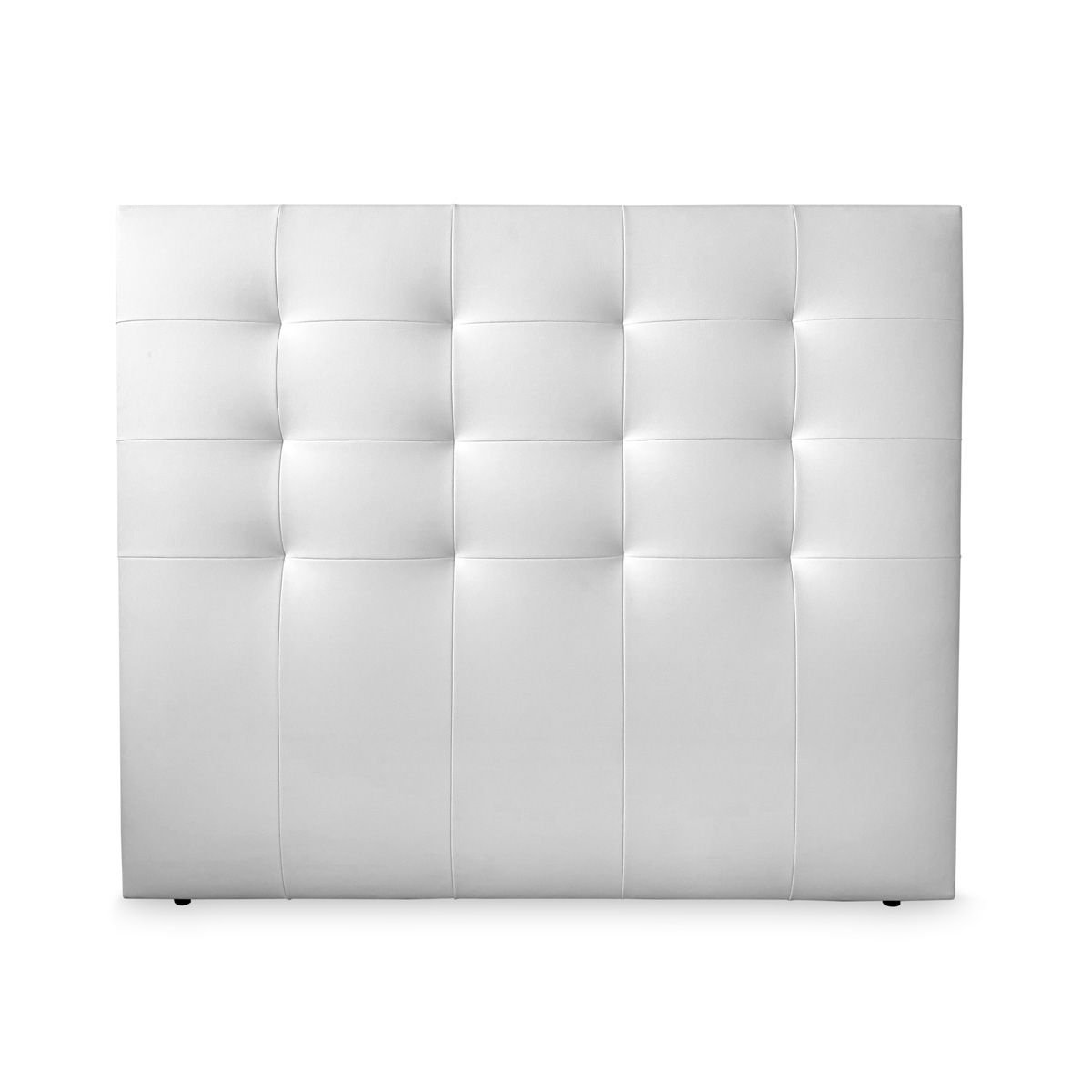 Duérmete Online Cabecero Bari Polipiel - Blanco  - Altura 120cm  - Alta Gama - Hasta el suelo.
