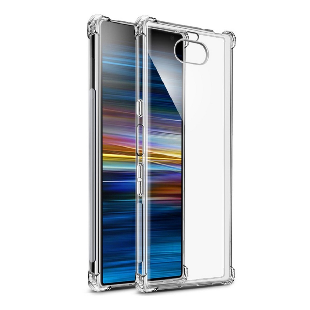 Tumundosmartphone Funda Gel Tpu Anti-Shock Transparente para Sony Xperia 10 Plus