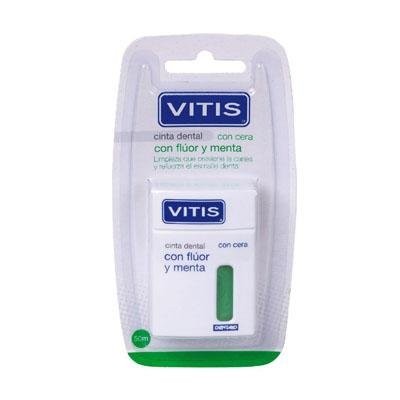 Dentaid Cinta Dental VITIS con Flúor y Menta 50m - Elimina Placa Bacteriana