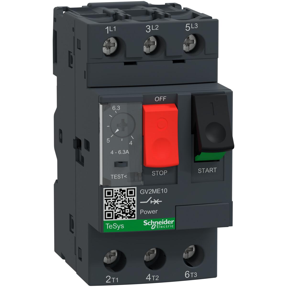 Disyuntor de motor magnetotérmico de 4,0 a 6,3 A