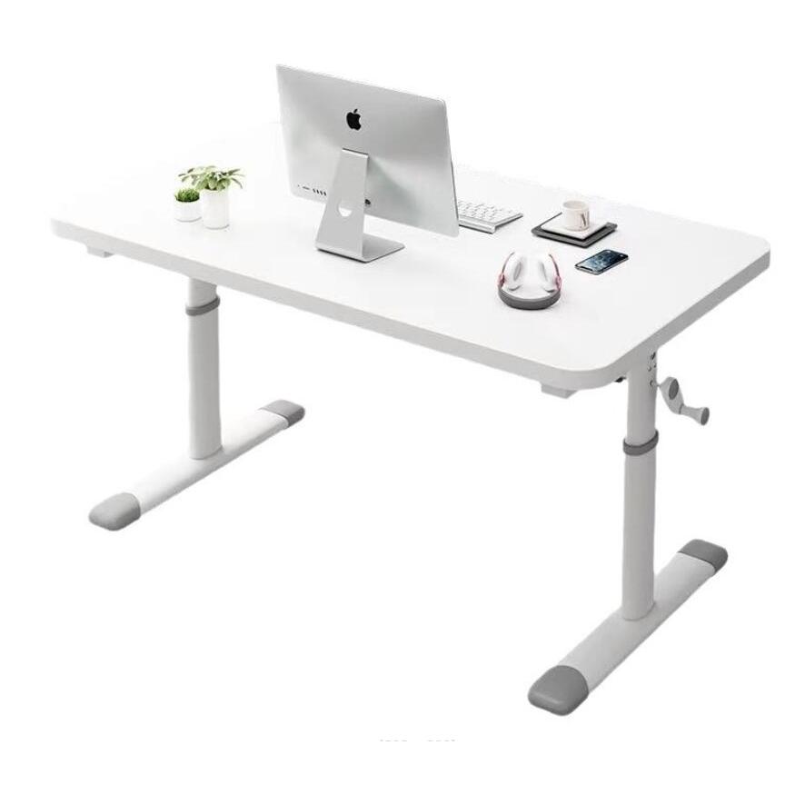 Mesa escritorio elevable,Mesa de elevaciónde ajustable alto 63-90cm, Ordenador Escritorio Oficina estudio , escritura para estudio, PC, portátil, mesa de trabajo, mesa de juegos, pata metal 80*60cm BLANCO