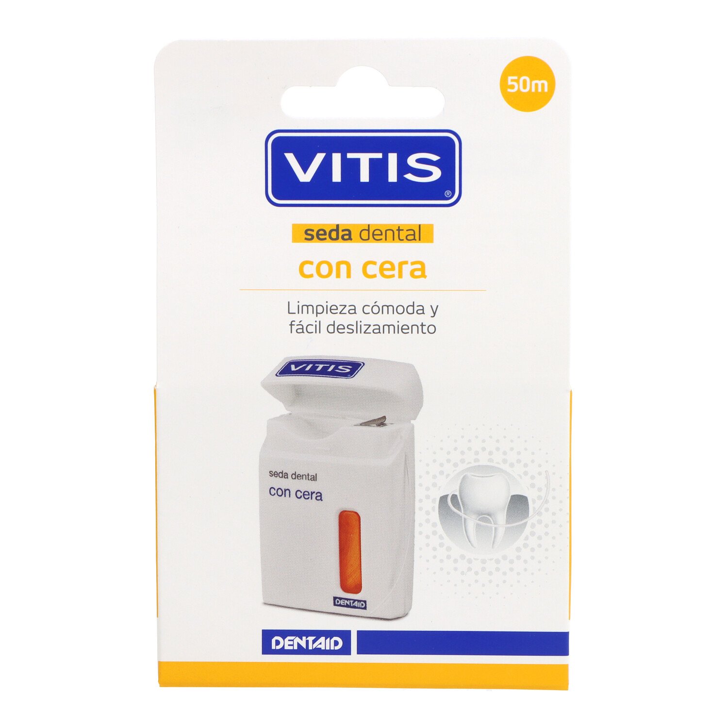 Vitis Seda Dental con Cera 50 m