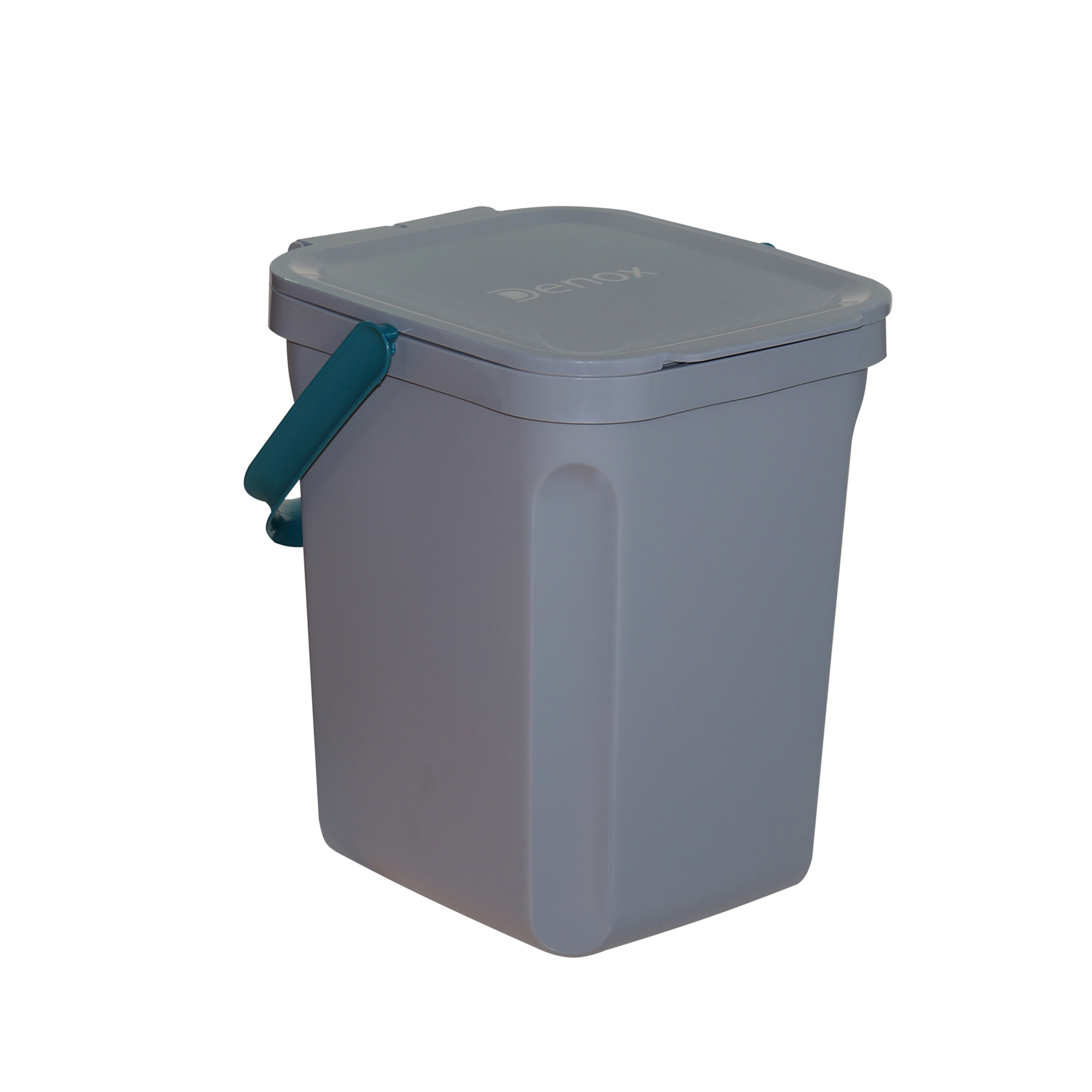 Denox - Denox Cubo Orgánico 10L para Separación de Residuos con Cierre Asegurado y Diseño Redondeado