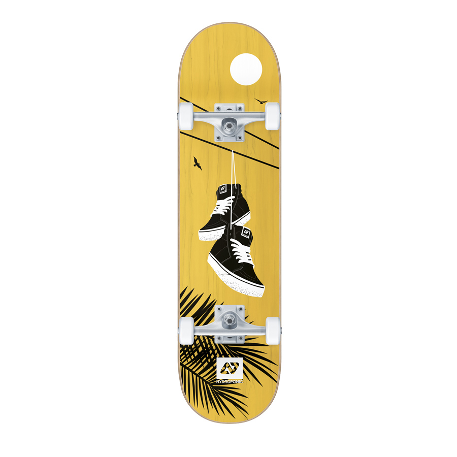 SKATEBOARD COMPLETO HYDROPONIC SPORT S0223-01 YELLOW 8"