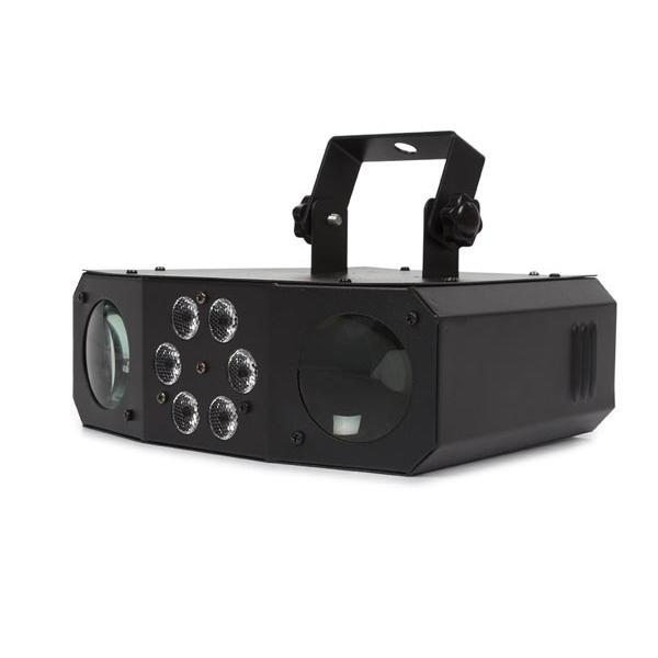 HQ-Power Doble Moonflower con efecto lavado, efecto luminoso versátil y de bajo consumo, ideal para eventos y fiestas a pequeña escala, con funcionalidad autónoma y controlada por música