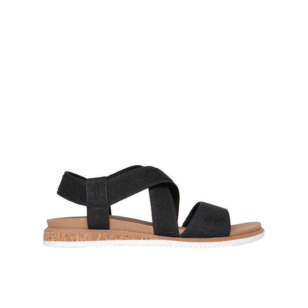 Sandalias Skechers Mujer Bobs Desert Kiss Low Negro