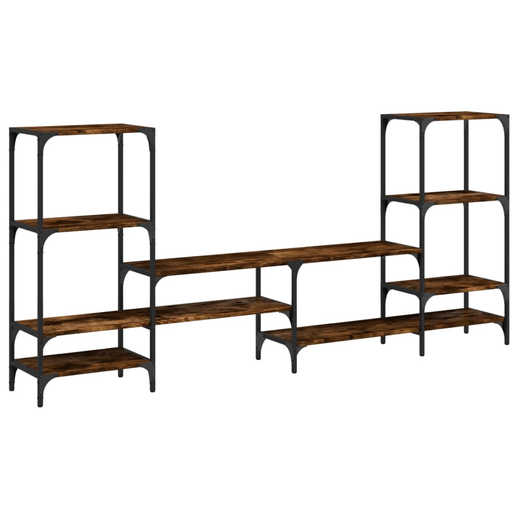Vidaxl Mueble de TV Madera de Ingeniería 206,5x28,5x95 Cm - Gris Sonoma